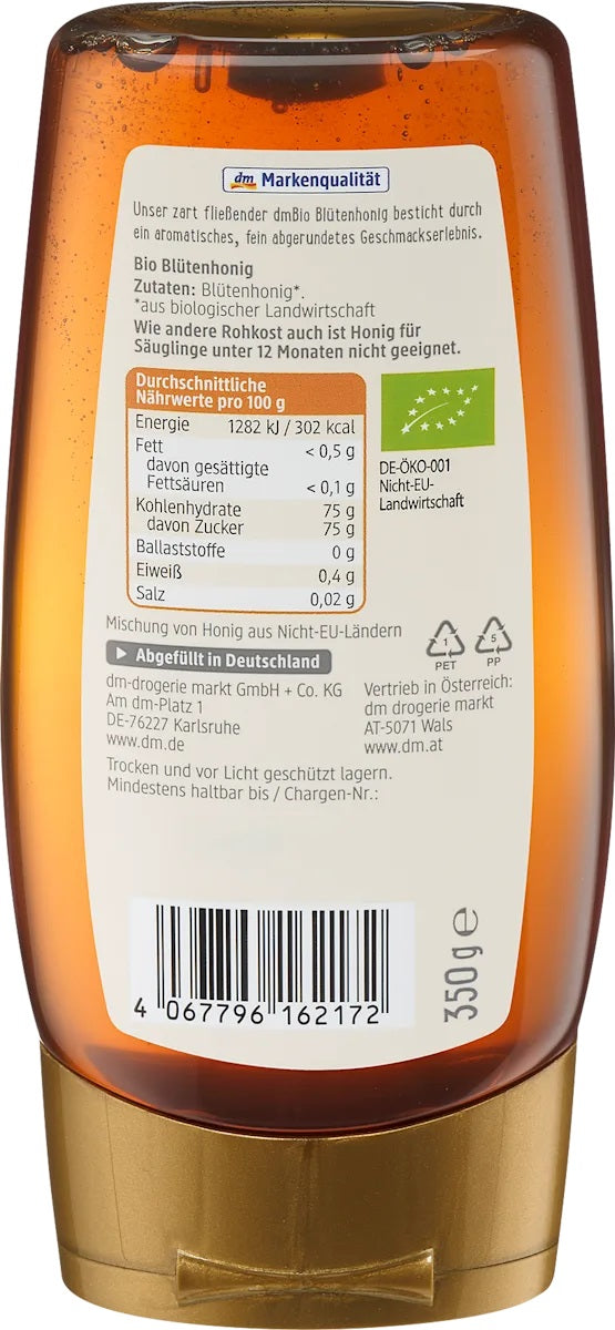 Miel de fleurs en tube, 350 g عسل الازهار بيو